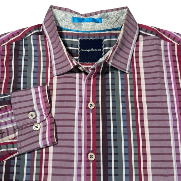 Tommy Bahama Other - Tommy Bahama Mens Striped Long Sleeve Button Down Shirt‎ Size Large